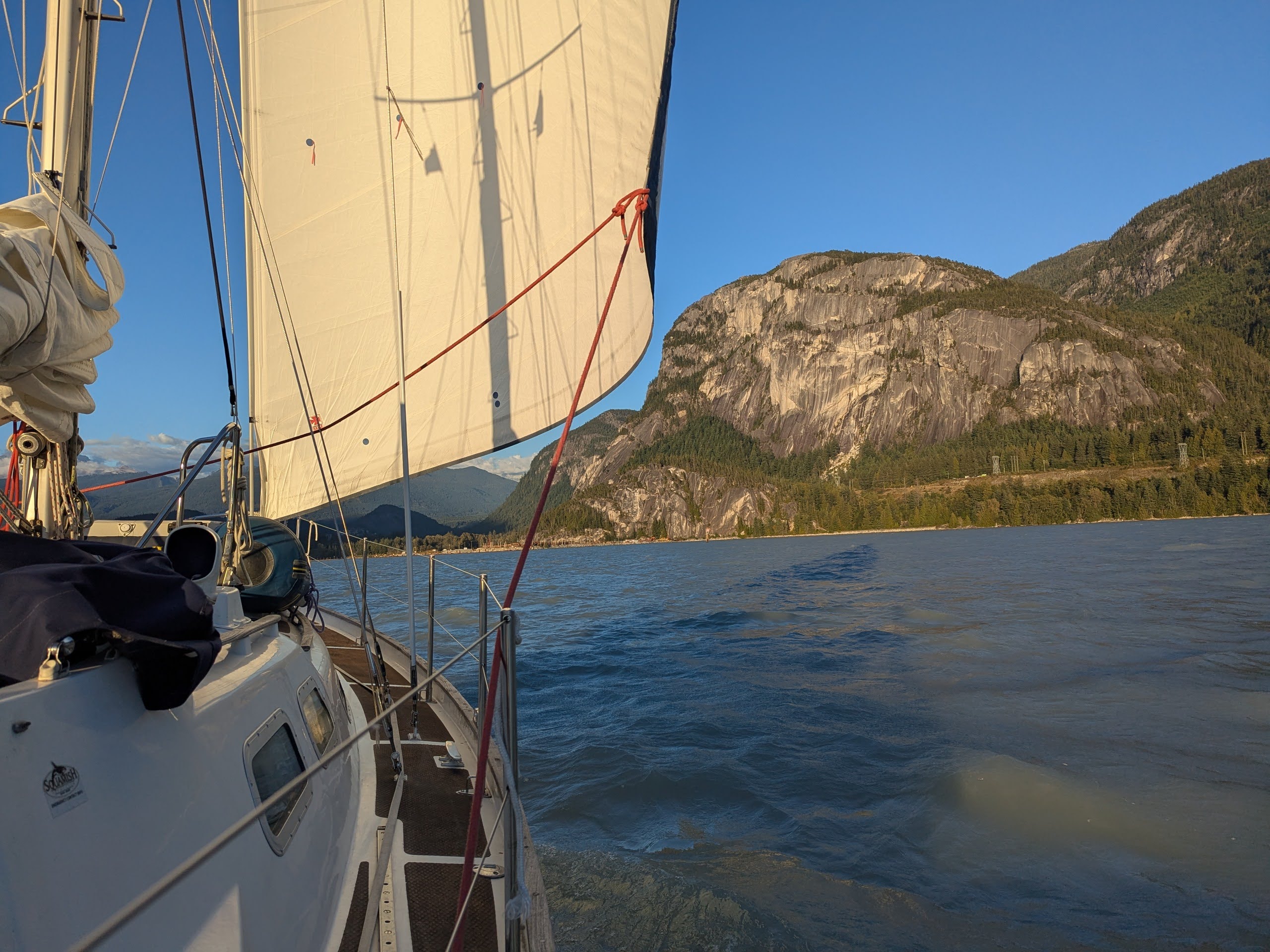 Details onboard Tarka for practical sailing training.